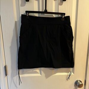 Columbia Black Skort with Drawstrings